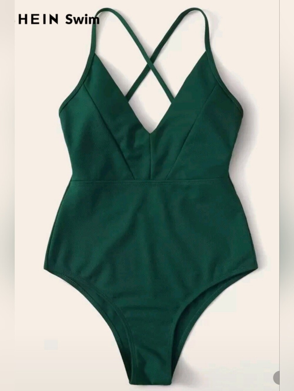 Size L Emerald Green One-Piece Swimsuit